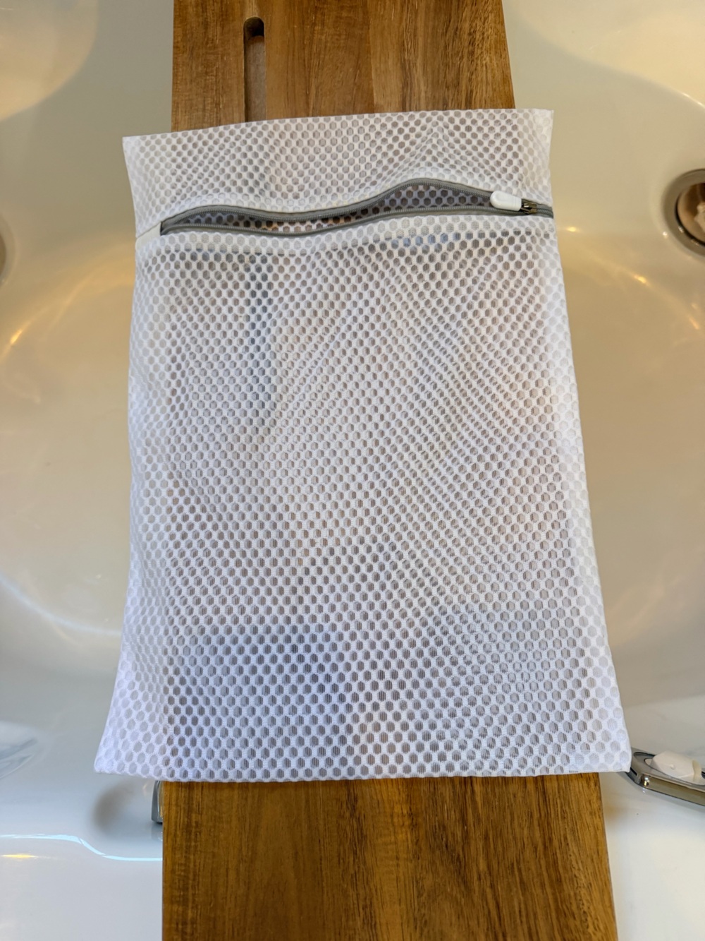 White Mesh delicates laundry bag
